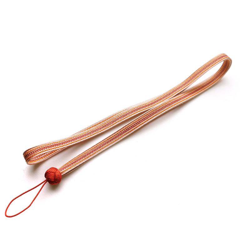 正絹 ネックストラップ 綾高麗 ＃5/朱 – 昇苑くみひもウェブショップ